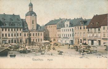 Marktplatz (ca. 1910) [(c)Stadt Glauchau]